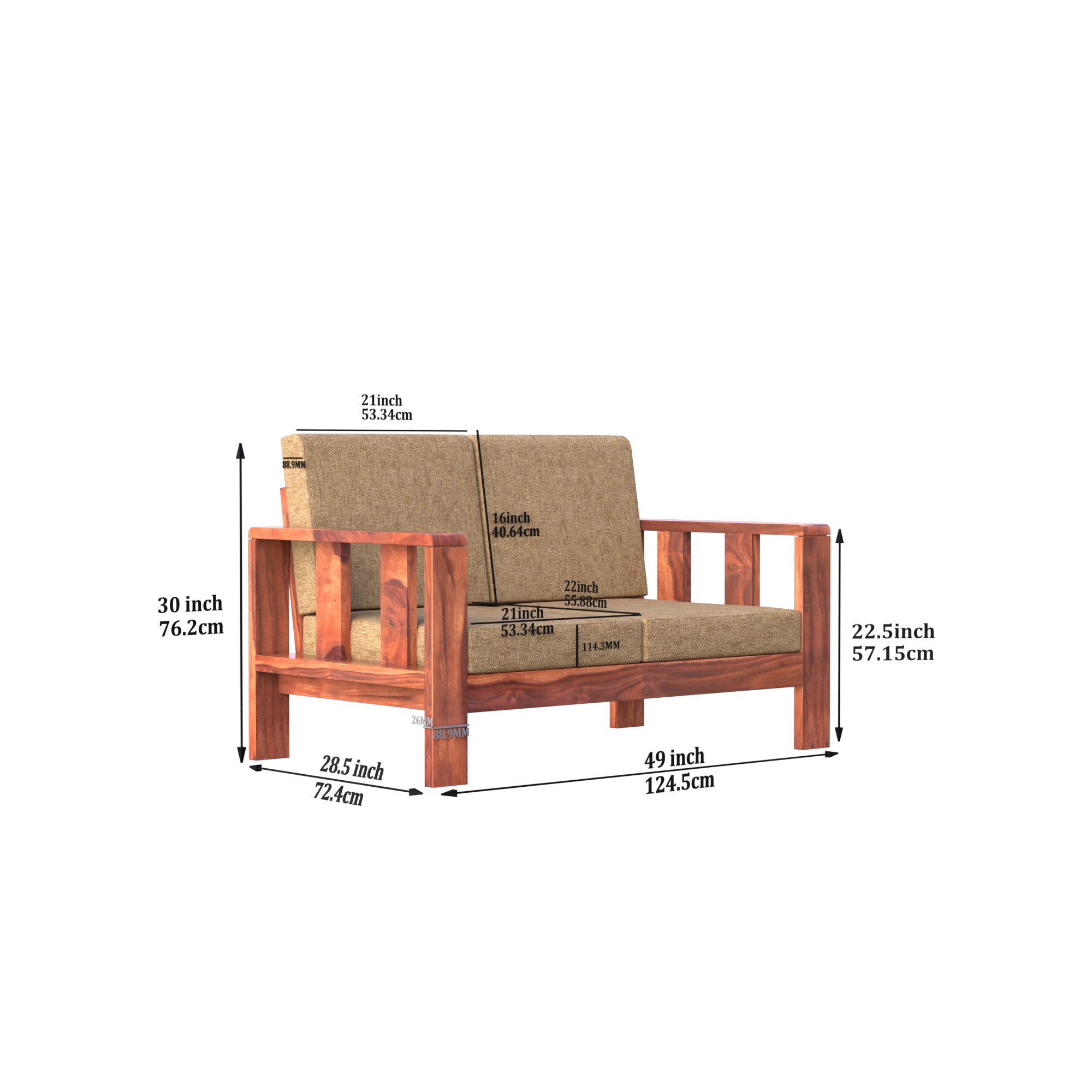 Furnur 2 seater sofa