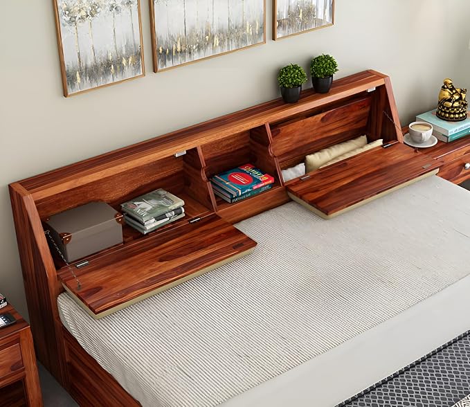 Workino King Size Bed with Storage