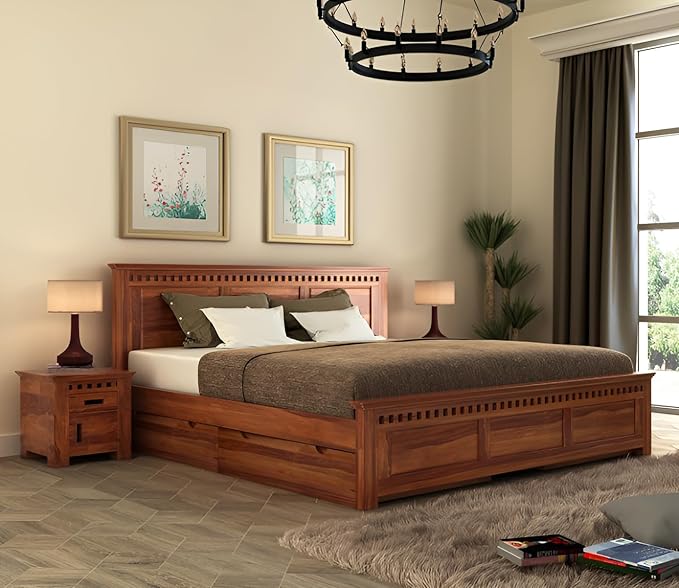 Deskina King Size Bed with Storage