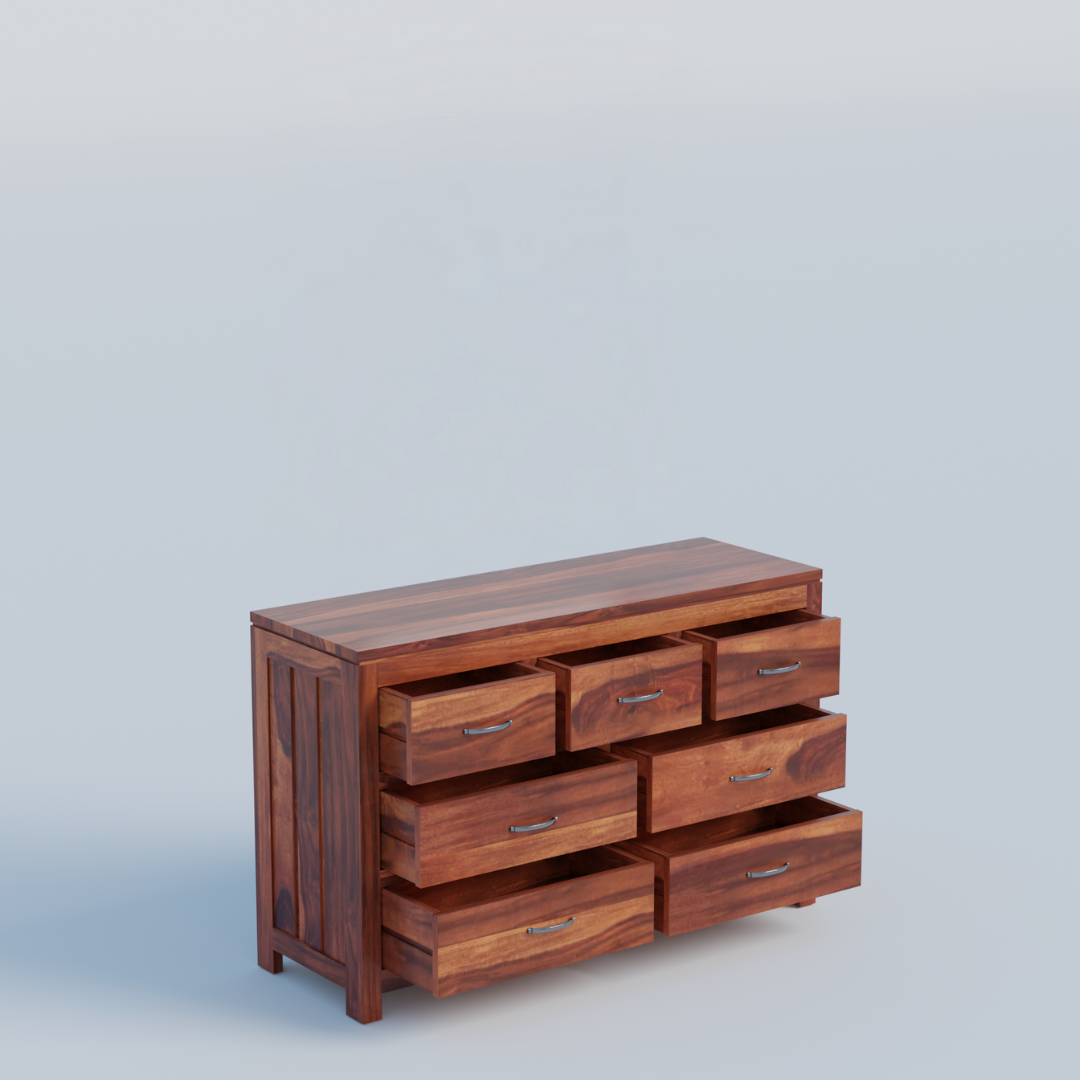 Taskify 7 Drawer Dresser | Natural Finish