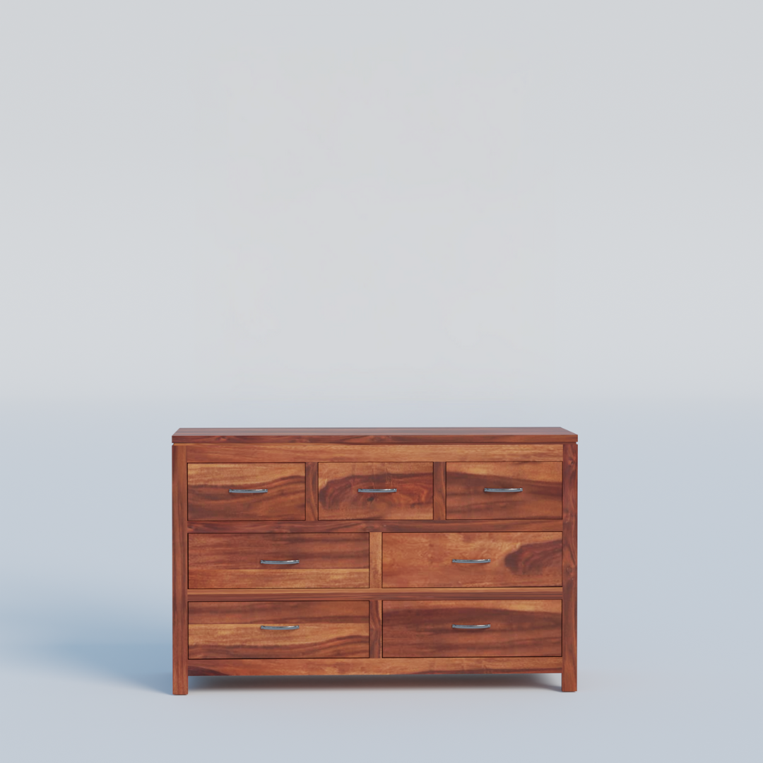 Taskify 7 Drawer Dresser | Natural Finish