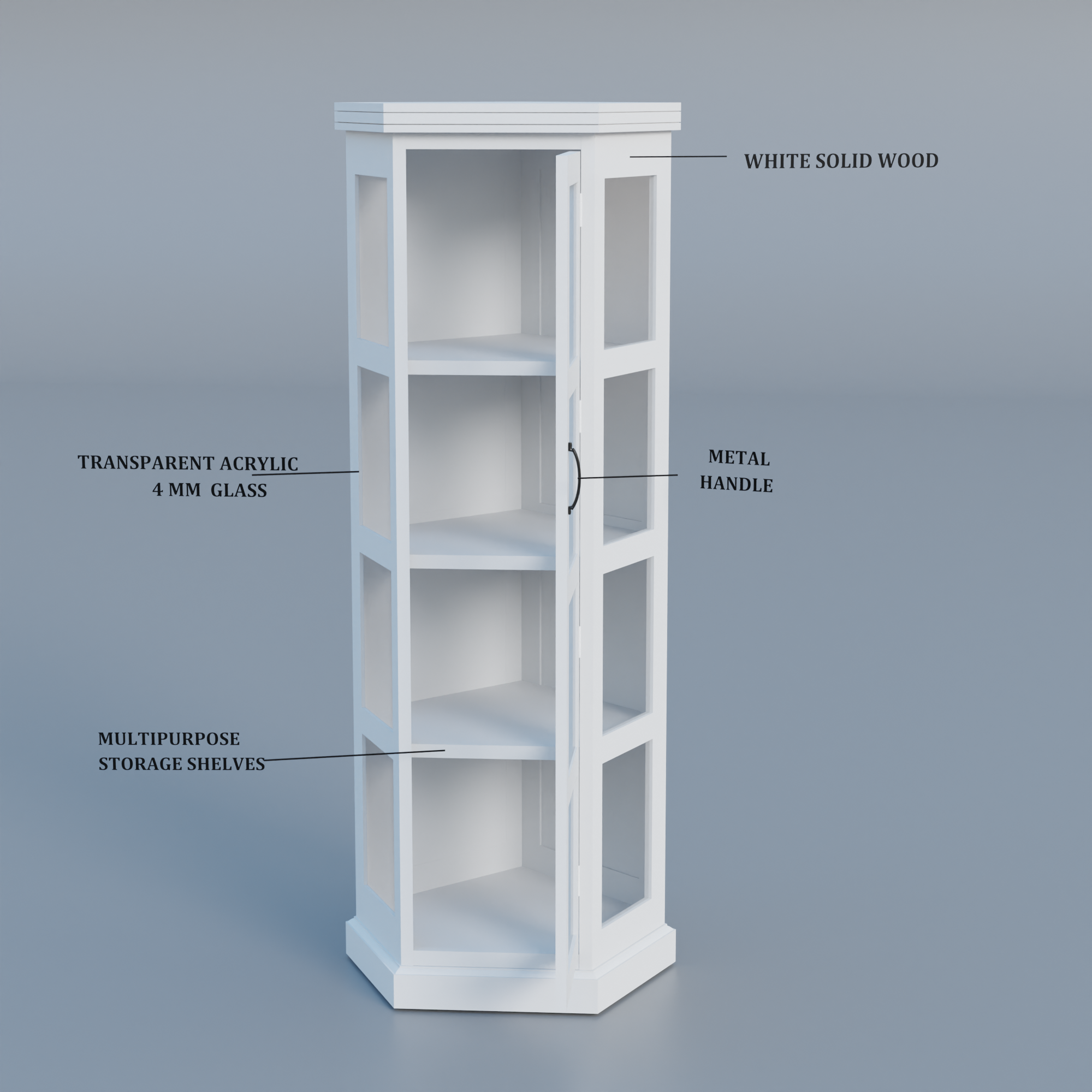 Taskify Corner Book Shelf