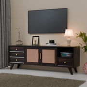 Mid-Century Modern Wooden TV Cabinet For Living room -3 Years Warranty