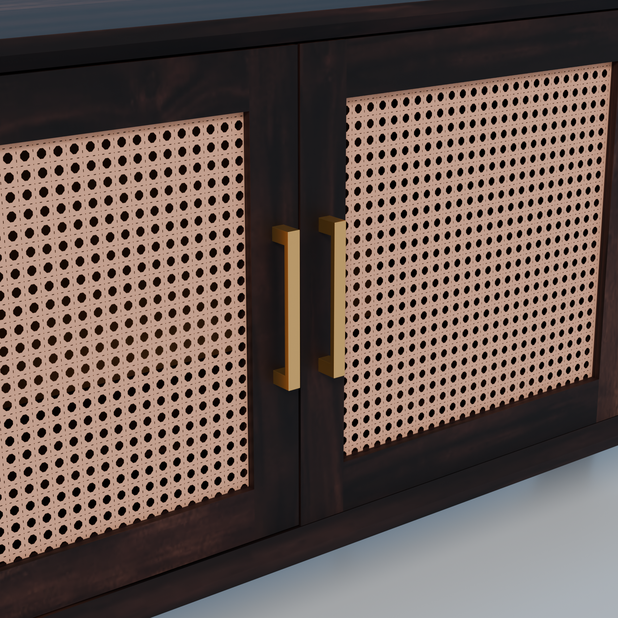 Mid-Century Modern Wooden TV Cabinet For Living room -3 Years Warranty