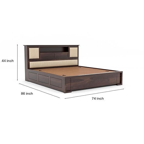 Furnexo King Size Bed with Storage