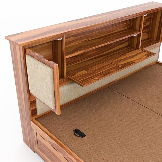 Furnexo King Size Bed with Storage