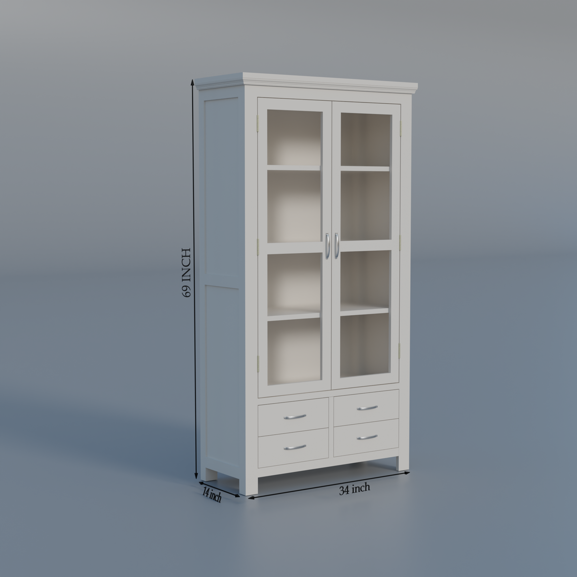 Flexyra Wooden Almirah Cabinet